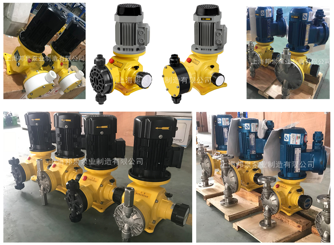 上海邦泉各種泵頭材質的隔膜計量泵